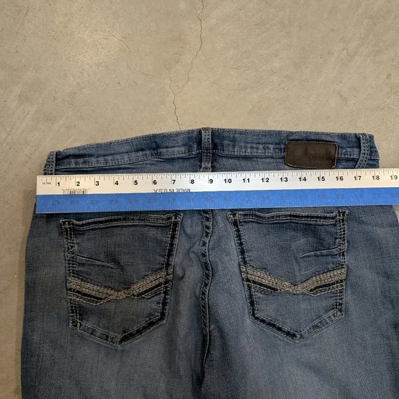 BKE Derek Men's 38R (36x31) Denim Jeans Blue - Picture 7 of 8